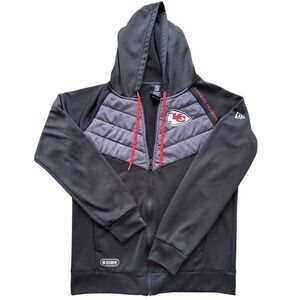 Kansas City Chiefs NFL New Era Combine Hoodie Mens Medium Black Full Zip Jacket